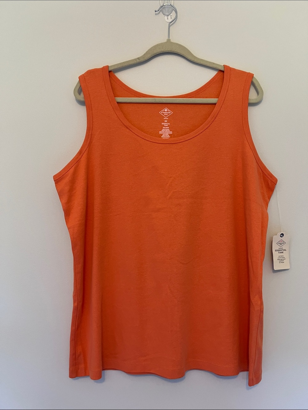 St. John's Bay Orange Scoop Neck Tank Top